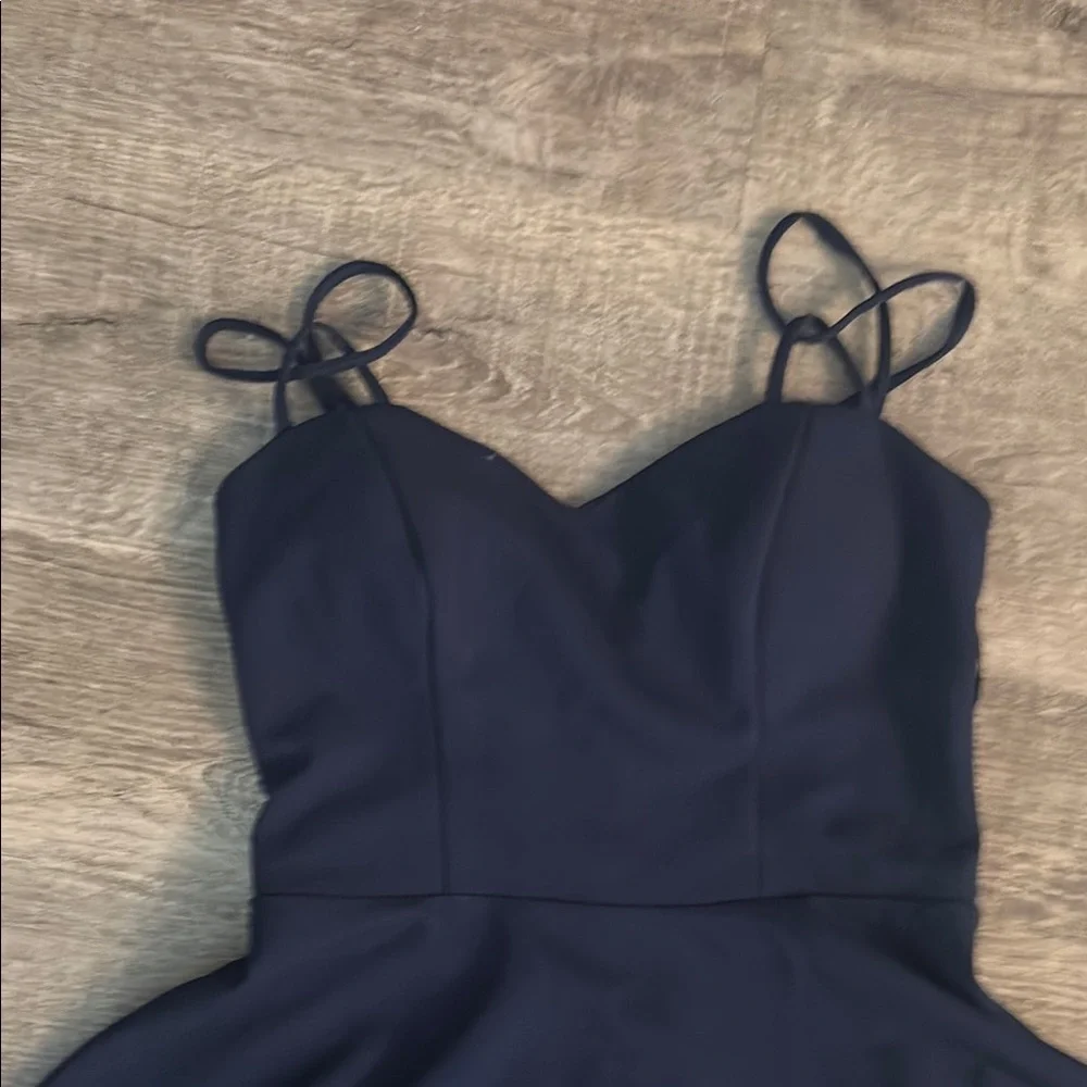 Elegant Navy Blue Women's Dress